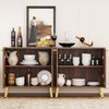 REHOOPEX Storage Cabinet with Doors, Modern Sideboard Accent Cabinet, Buffet