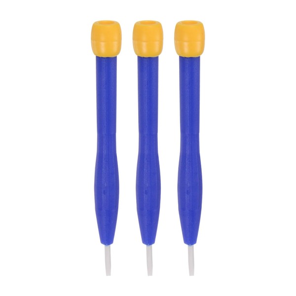 HARFINGTON 3Pcs Plastic Screwdriver 2.0mm Slotted Head Screw Driver Ceramic