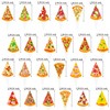 Pizza Party Cupcake Toppers 48Pcs Pizza Cupckae Toppers Fast Foot