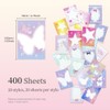 MUWINC 400 Sheets Decorative Paper Set with 20 Unique Designs,