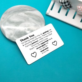 Thank You Gifts for Teacher Coworker Friends Thank You for Being There for Me for Guiding Me and Showing Me the Way Wallet Insert Card Appreciation Gifts for Mentor Guidance Counselor