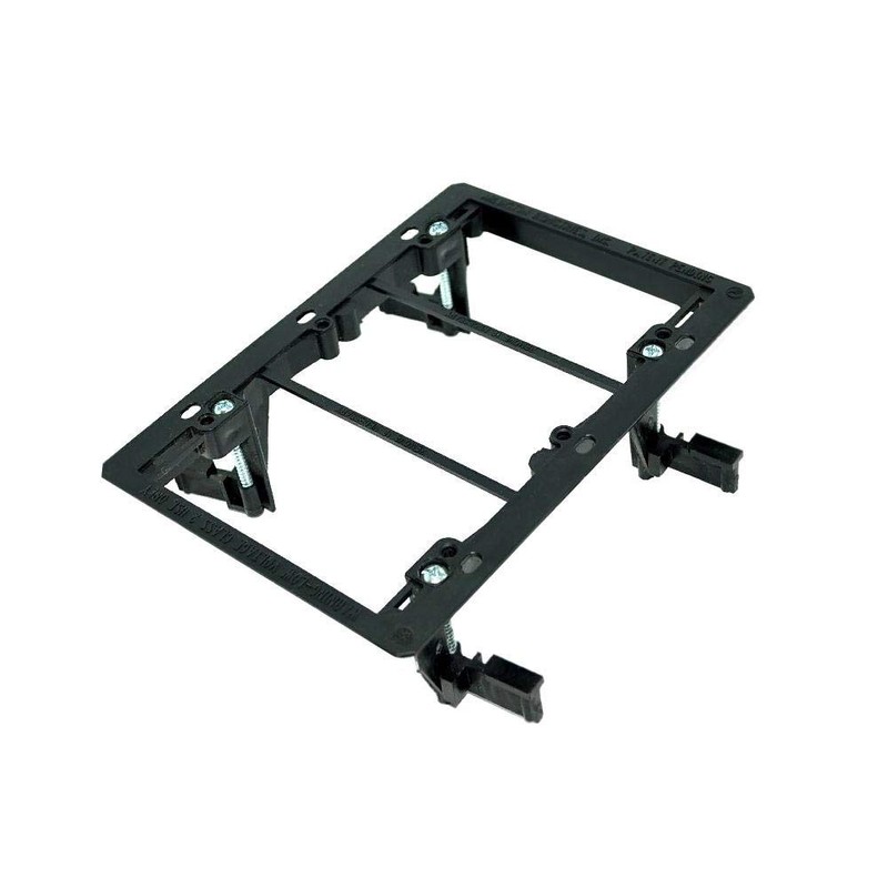 Arlington Industries LV3 3 Gang Low Voltage Mounting Bracket Black