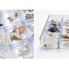 carrotez Small Stackable Jewelry Organizer Tray, 16 Grid, Clear Plastic