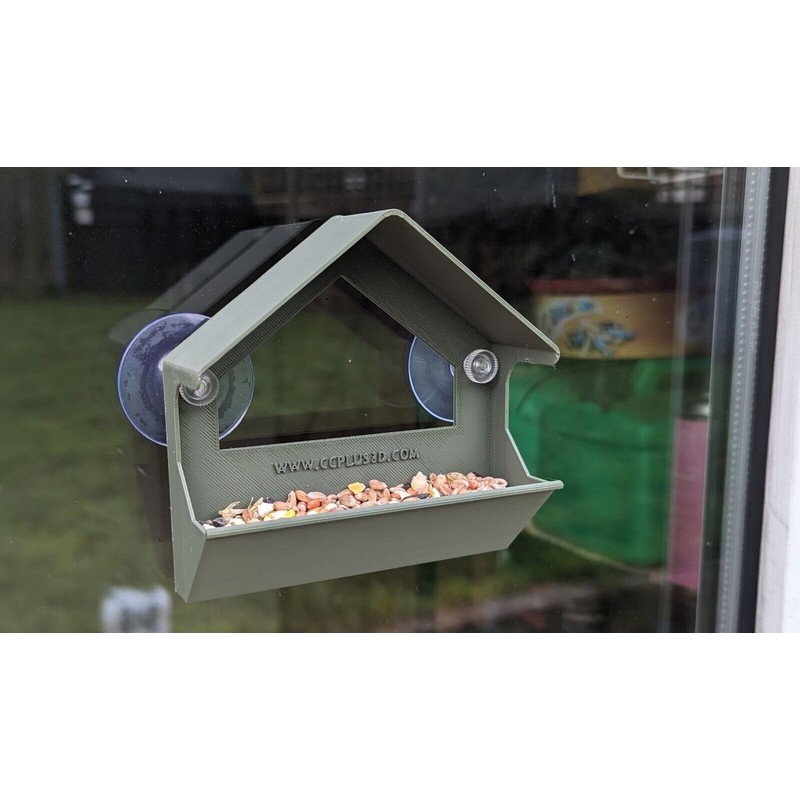 Small lightweight window mounted bird Feeder station with strong suction