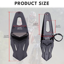 DREAMIZER Universal Dirt Bike LED Rear Fender Brake Blinker Tail Lights Motorcycle Taillight with Flowing Turn Signals Kit for Off Road Enduro - Smoke Lens,with A Turn Signal Light