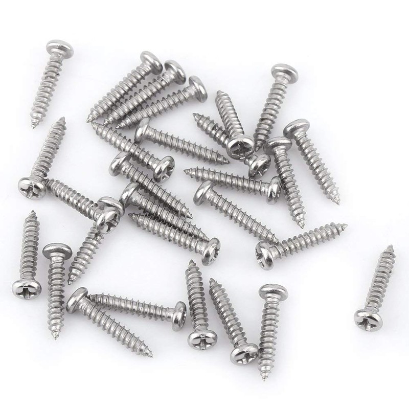 200pcs M3 Tornillos Autorroscante de 304 Acero Inoxidable Tornillos de