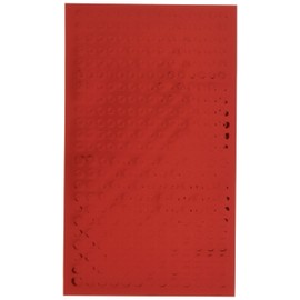 Haikyu Parts CMS-M-RED Circular Metallic Stickers, M, 0.1 - 0.18 inches (3.0 - 4.6 mm), Red, 1 Piece, Plastic Model Sticker