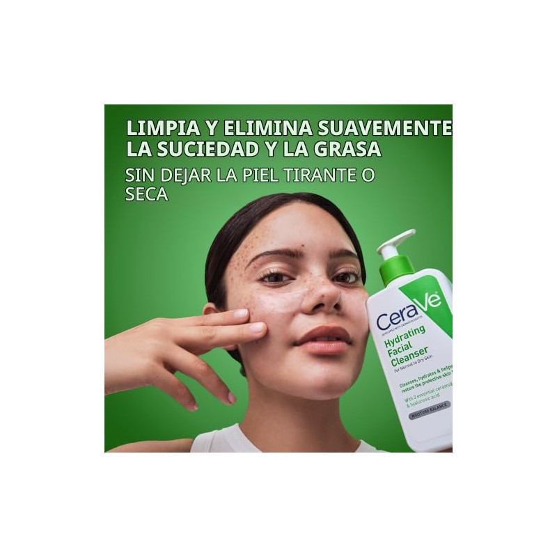 CeraVe - Limpiador hidratante, 16 onzas