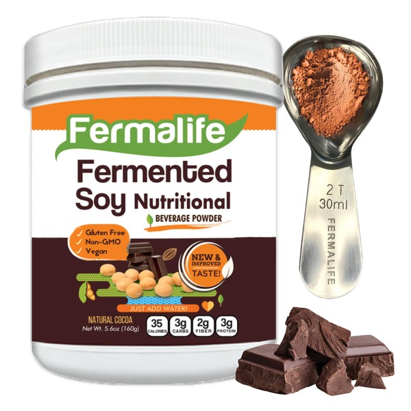 FERMALIFE USDA Organic Fermented Soy Nutritional Beverage - Mix, 5.6oz,