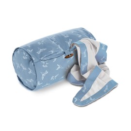 The Theraline Nursing Roll Plus - Includes Privacy and Sun Protection | Hummingbirds/Pebble Grey