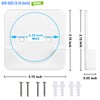 4 Pack Adhesive Shower Tension Rod Holder for Tile |