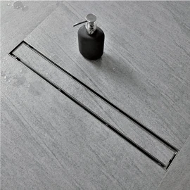 Neodrain 30-Inch Linear Shower Drain with Tile Insert Grate,Brushed 304 Stainless Steel Rectangle Shower Floor Drain, Linear Drain with Leveling Feet, Hair Strainer