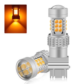 Fenikso T25 3157 LED Amber Double Turn Signal Cornering Lamp with Diffusion Lens 30 Rows 3030SMD DC12V 2pcs
