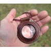 Nautical Replica Hub Magnifying Lens with Leather Holder Leather Rimmed