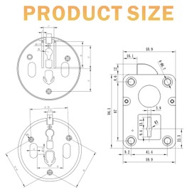 WAH YUE HING Digital Electronic Keypad Lock for Safes