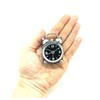 TFA Dostmann Analoger Mini-Nostalgie Metall Wecker, 60.1000.01, klein und handlich,