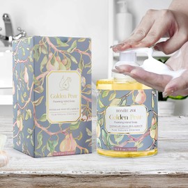 ROMIIE ZOI Foaming Hand Soap with Gift Box- Golden Pear - Biodegradable Formula Moisture & Revitalize - 500ml/ 16.8oz