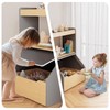 XJD Toy Storage Box, Kids Toy Storage Bin with Chalkboard