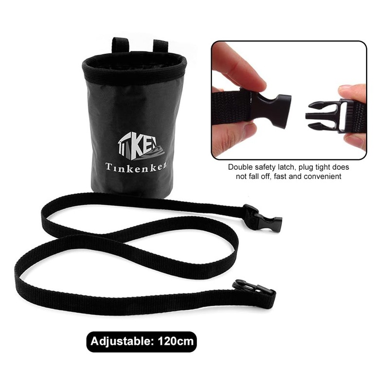 Mecmbj Chalkbag, Chalkbag Boulder, Waterproof Boulder Chalk Bag with Adjustable