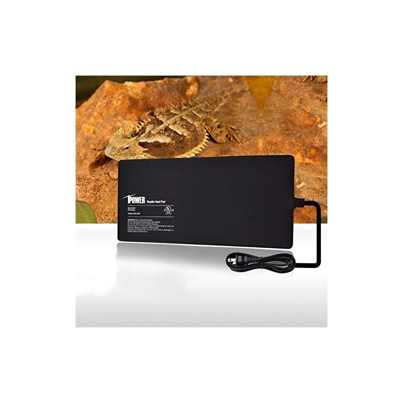 iPower 8 by 18-Inch 24W Reptile Heat Mat, LCD Digital