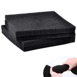Aquarium Sponge Filter Aquarium Filter Sponge Pad Fish Tank Filter Accessories for Fish Tanks and Ponds (Black, 50 * 50 * 2CM)