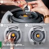 Leckerhelfer SplashPRO Splash Guard and Egg Yolk Separator Suitable for