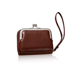 MultiValue Women's Purse, 2 in 1 Large Capacity Credit Card Holder Coin Purses with Wrist Strap Separable Zip Women's Purses, brown