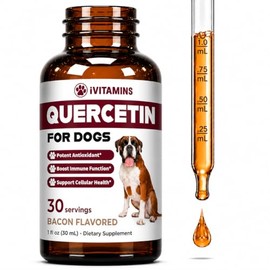 Quercetina para perros – Quercetina para alergias de perros – Ayuda a apoyar la salud inmunológica, alivio de alergias, salud cardíaca y mucho más – A