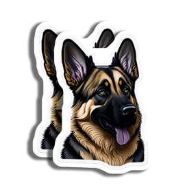 German Shepherd Dog Sticker - Cute Laptop Decal - Water Bottle - Car - Scrapbooking - Durable Vinyl - Animal Lovers Gift - AAS0610