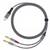 Rliwov Lightning to Dual 1/4" Stereo Audio Cable,10FT Lightning to