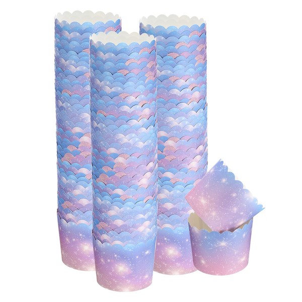 sourcing map 150Pcs Paper Baking Cups 6oz Greaseproof Disposable Bulk