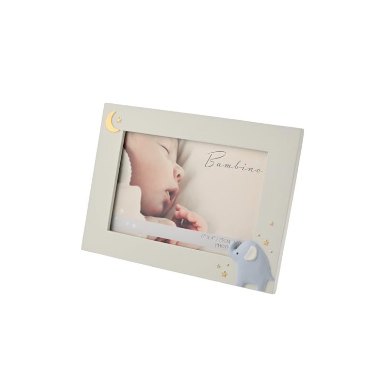 Bambino by Juliana White Rectangular Horizontal Picture Photo Frame with