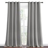 NICETOWN NICETOWN Silver Grey Room Darkening Curtain Panels 108" Long