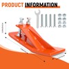 2Pcs Tractor Bucket Protector,Bucket Edge Anti-Skid Device,Double Hexagon Lock Nuts