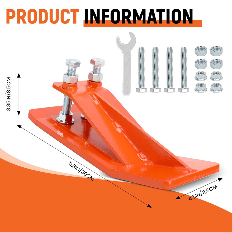 2Pcs Tractor Bucket Protector,Bucket Edge Anti-Skid Device,Double Hexagon Lock Nuts