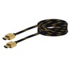 Schwaiger GmbH -HDMSL15 531- High-Speed-HDMI-Kabel mit Ethernet/ 1,5m/ schwarz-Gold/HDMI Stecker