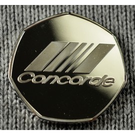 THE COMMEMORATIVE COIN COMPANY LTD BRITISH AIRWAYS CONCORDE Silver Commemorative Coin Albums/50p Collectors, Coin Hunt Supersonic Jet Aviation, Air France