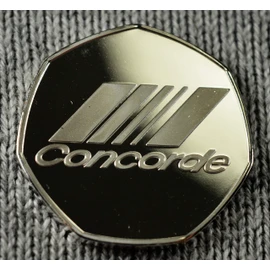 THE COMMEMORATIVE COIN COMPANY LTD BRITISH AIRWAYS CONCORDE Silver Commemorative Coin Albums/50p Collectors, Coin Hunt Supersonic Jet Aviation, Air France