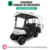 LUPPLE 4 Passenger Golf Cart Enclosure for Club Car DS