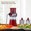 Manual Rotary Drum Grater Stainless Steel Cheese Grater Vegetables Cutter