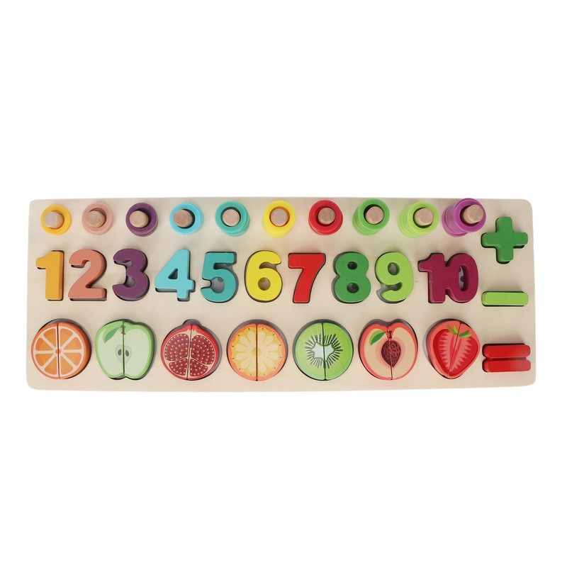 Counting Shape Stacker Improve Cognitive Ability Smoother Edge Bright Colors
