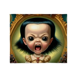 CafePress She Screams Super Soft Fleece Plush Throw Blanket, 60"x50"