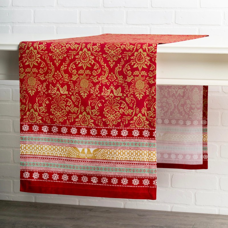 Maison d' Hermine Tablerunner 100% Cotton Table Runner Decorative Washable