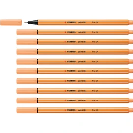 Fineliner - STABILO point 88 - Pack of 10 - Light Orange