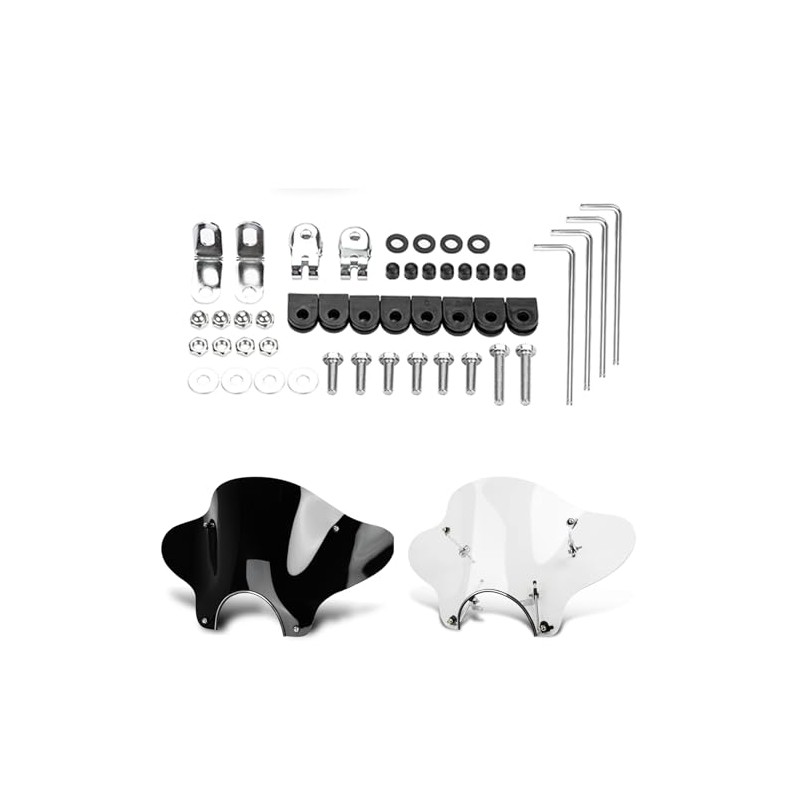 PSLER 7/8" Cruiser Windshield Mounting Kit for Universal Motorcycle