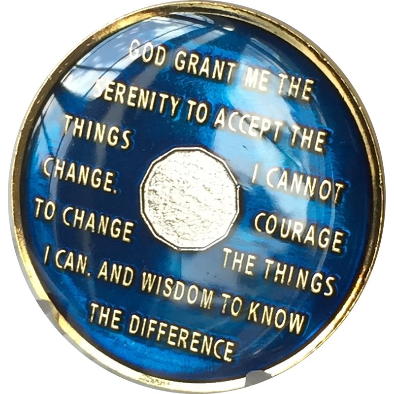 Ranger Industries 29 Year AA Medallion Metallic Midnight Blue Sobriety