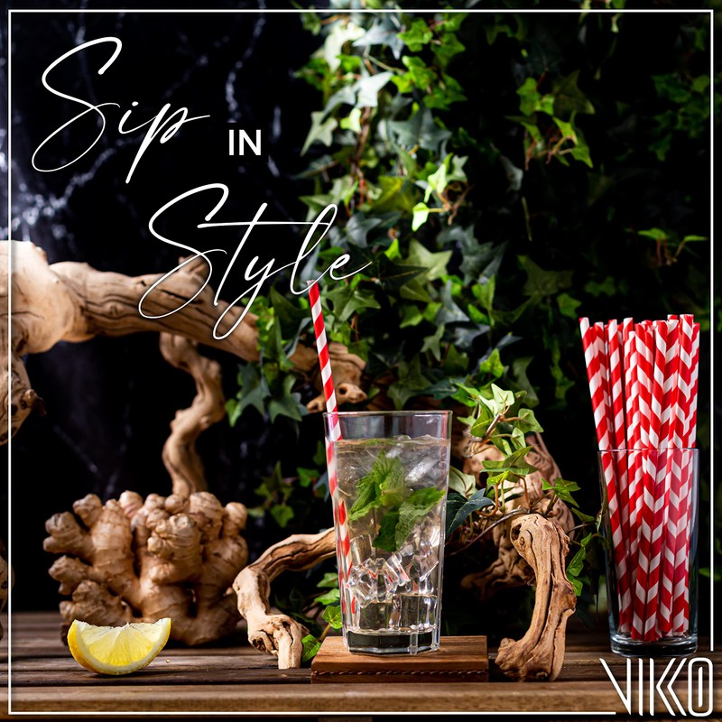 Vikko Drinking Glasses, 11 Ounce Large Glass Cups, Durable Glasses