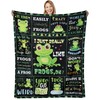Poekuao Large Frog Blanket for Women, Frog Gifts for Frog