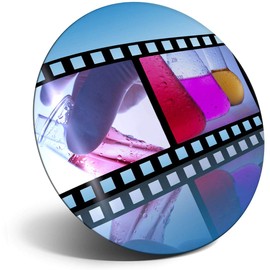 Destination Vinyl ltd Magnet for Refrigerator, Fridge - Science Film Reel Camera Fun for Office, Cabinet and Whiteboard, Magnetic Stickers, 3665