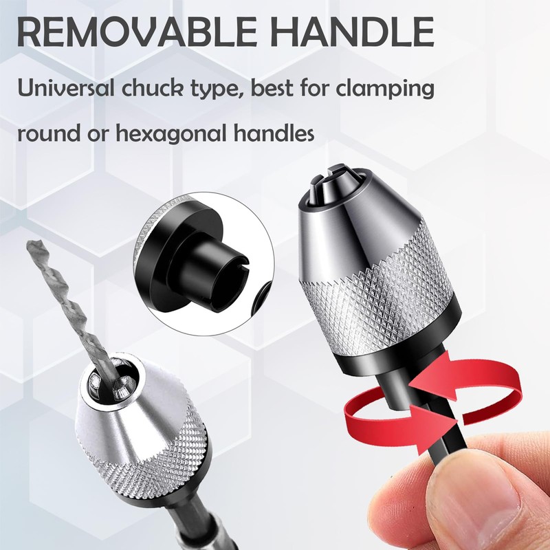 4Pcs Drill Chuck Adapter 1/4 Inch Hex, Drill Bit Adapter